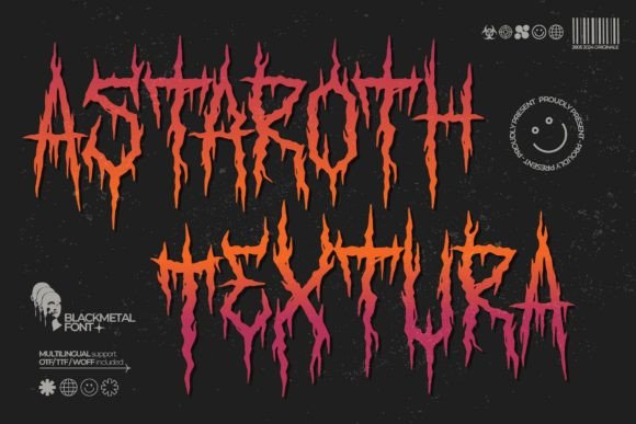 Astaroth Textura: A Bold Blackletter Typeface for Makers