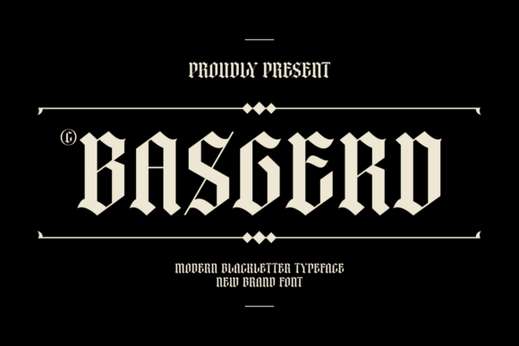 Basgerd: A Bold Black Letter Font for Web Design