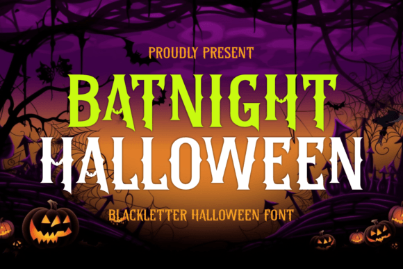 Batnight Halloween: A Premium Blackletter Font Review