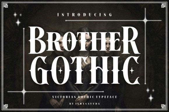 Brother Gothic: A Victorian Biker Blackletter Font