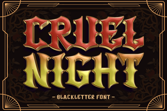 Cruel Night: A Blackletter Font for Editorial Design