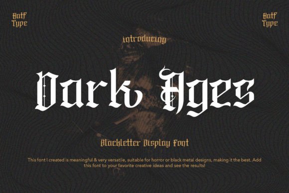Dark Ages: A Regal Blackletter Font for Campaigns