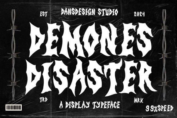 Demones Disaster: A Chic Blackletter Font for Business