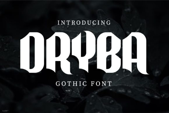 Dryba: A Modern Gothic Font for Editorial Design