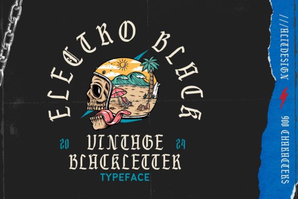 Electro Black: A Vintage Blackletter Font for Editors