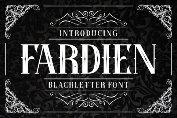 Fardien: A Gothic Display Font for Bold Campaigns