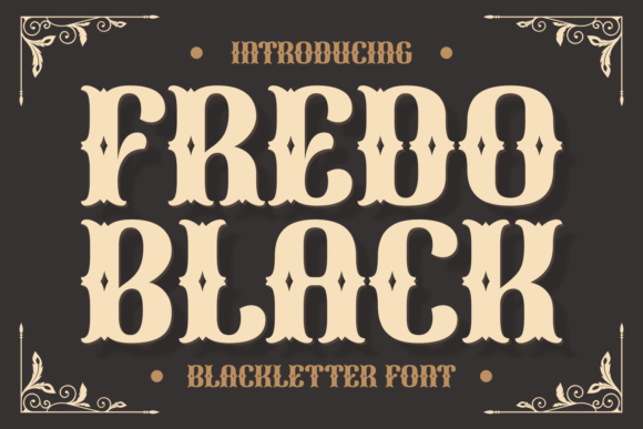 Fredo Black: A Modern Gothic Typeface for Editorial Design