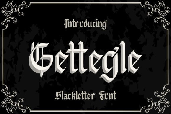 Gettegle Blackletter: A Premium Font for Crafters