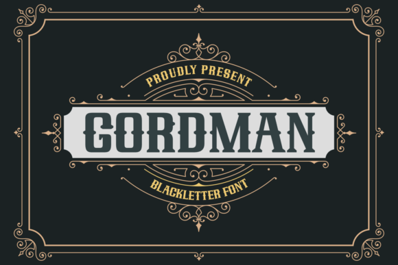 Gordman: A Modern Blackletter Font for Editorial Design