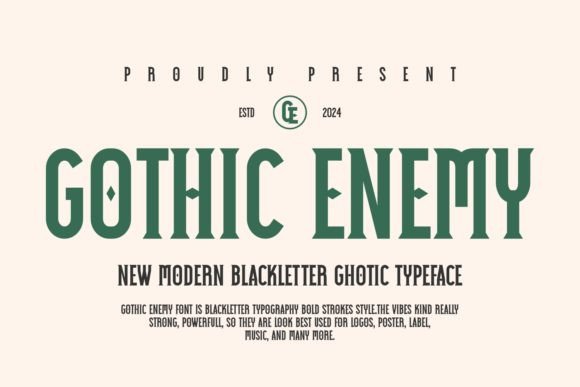Gothic Enemy: A Modern Blackletter Typeface for Editors