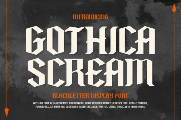Gothica Scream: A Bold Blackletter Font for Web Design