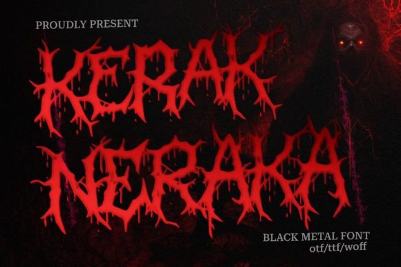 Kerak Neraka: A Bold Blackletter Font for Crafts