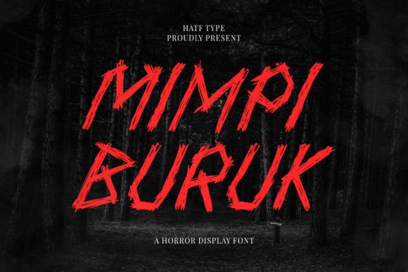 Mimpi Buruk: A Chilling Horror Typeface for Campaigns