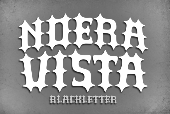 Noera Vista: A Sharp Blackletter Font for Crafters