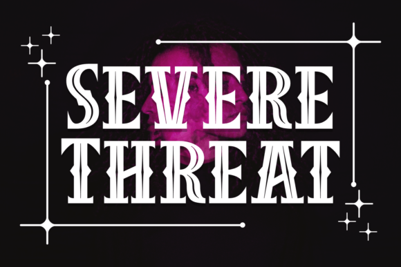 Severe Threat: A Bold Blackletter Font for Editorial Design
