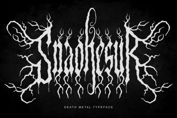 Snaokesur: A Bold Death Metal Typeface for Web Design