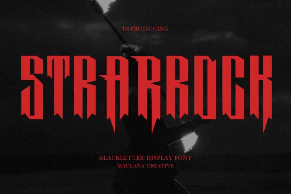 Strarrock: A Bold Blackletter Font for Modern Branding