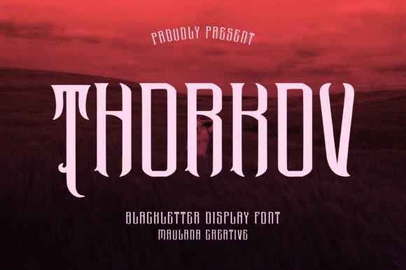 Thorkov: A Bold Blackletter Font for Dramatic Branding