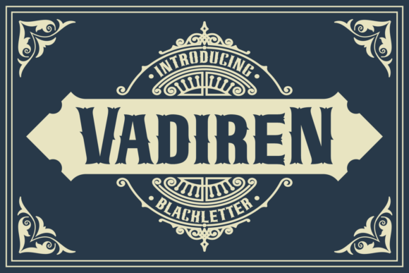 Vadiren Font Review: A Bold Gothic Typeface for Designers
