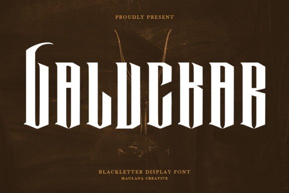 Valuckar: A Modern Victorian Blackletter Font for Crafters
