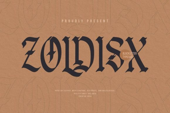 Zoldisx: A Bold Blackletter Typeface for Editorial Design